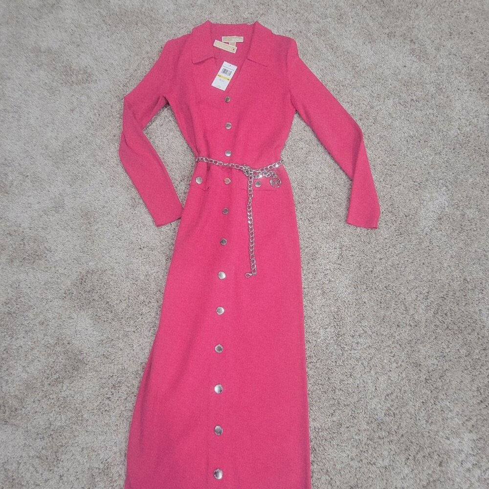 Michael Kors knit pink dress - medium